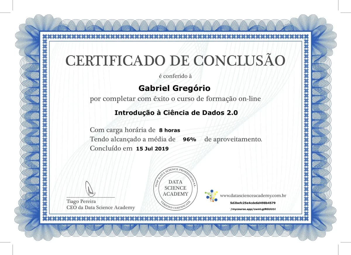 Introdução à Ciência de Dados 2.0