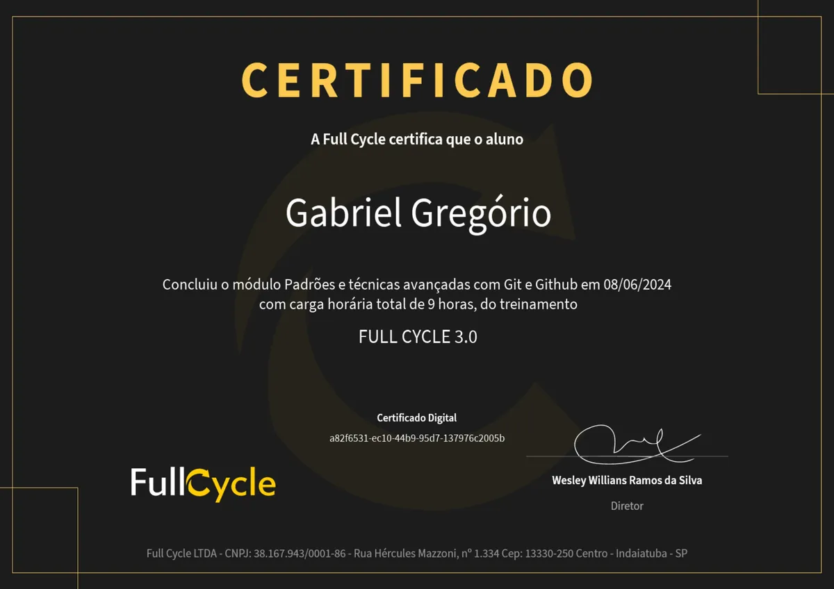 Padrões e técnicas avançadas com GIT e github