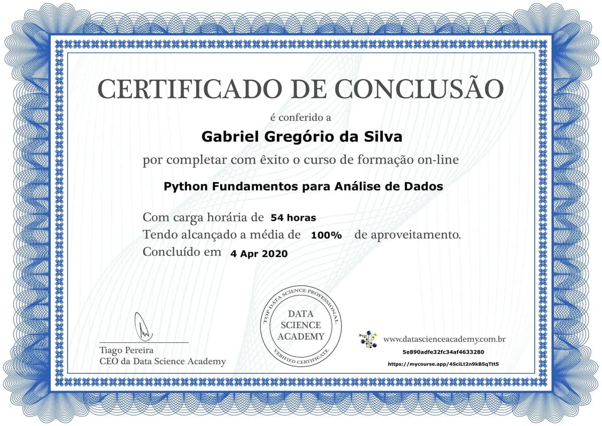 Python Fundamentos para Análise de Dados